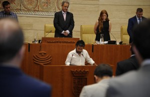 Romero el día de promesa de su cargo. CEDIDA